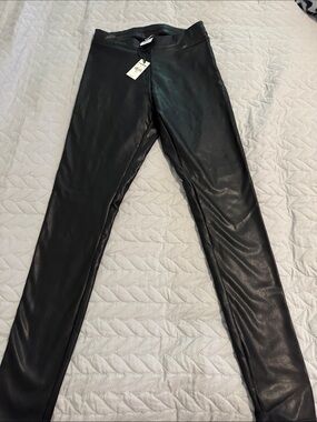 Express Faux Leather Leggings - Black XS